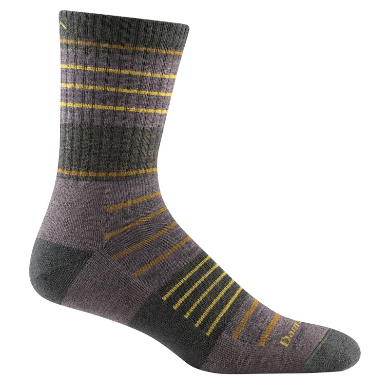 Darn Tough Highline Micro Crew Midweight Hiking Socks Mens in Taupe